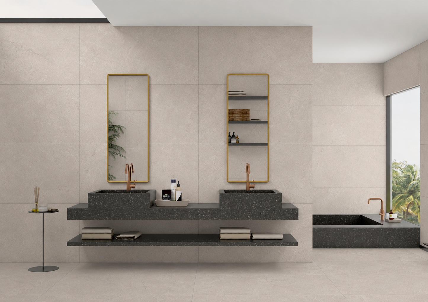 Render Pearl 60x120 cm Matt Porcelain Tiles