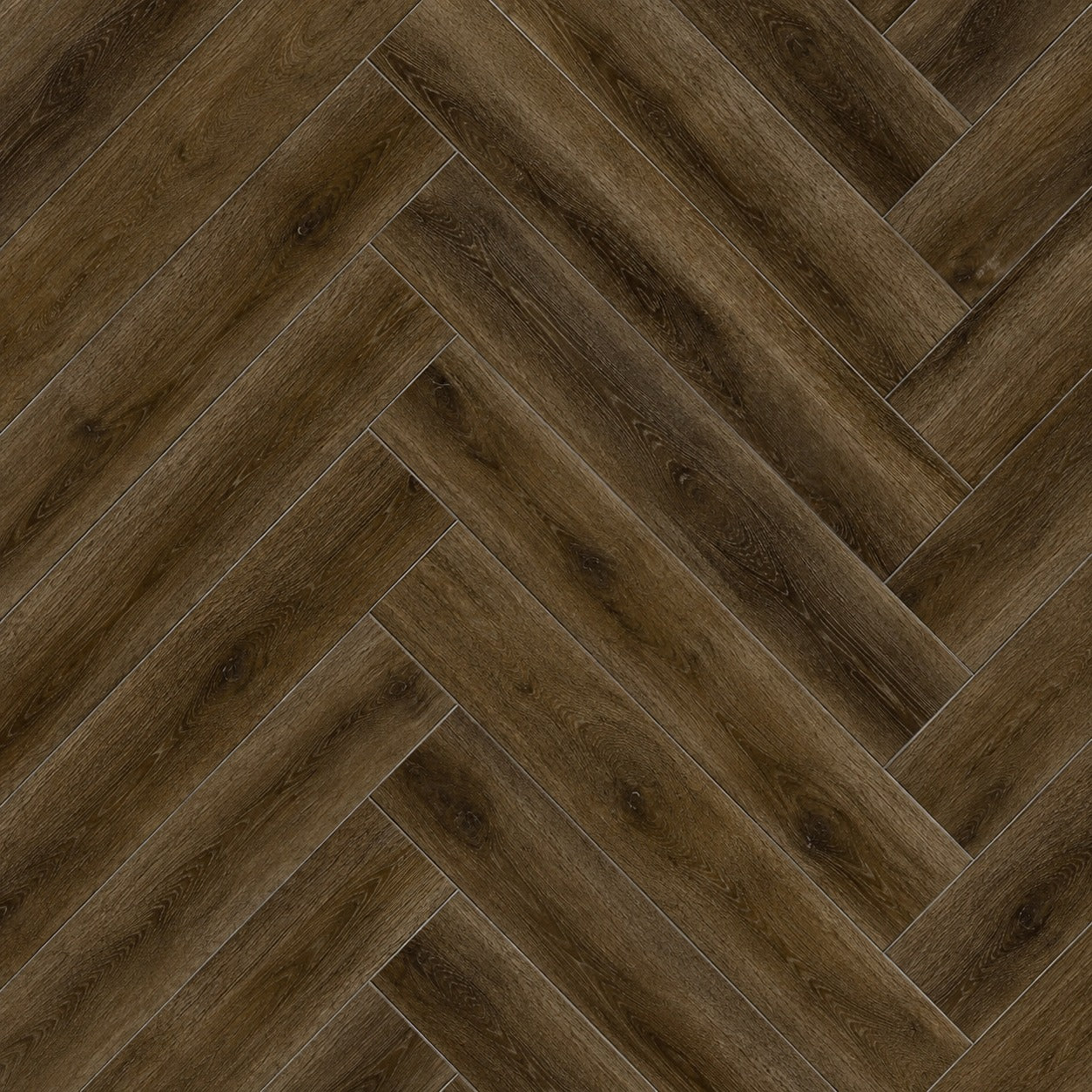 Espresso Ember Herringbone SPC Click Vinyl Flooring 1.5sqm Pack Waterproof Rigid Core Wood Effect Flooring with Built-in Underlay – 20 Planks