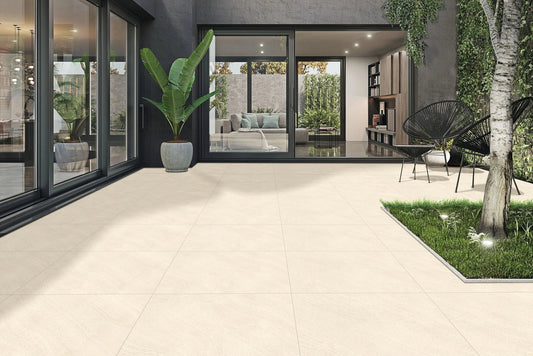 Austin Ivory 60x90cm (2cm) Outdoor Matt Porcelain Floor Tiles