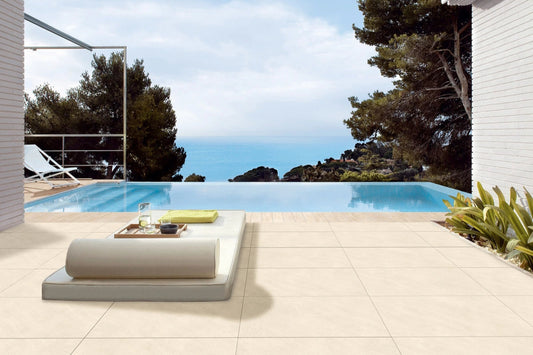 Austin Ivory 60x120cm (2cm) Matt Outdoor Porcelain Tiles