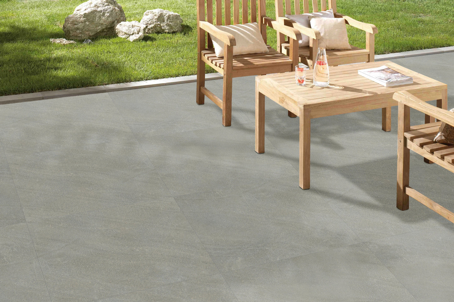 Austin Grey 60x90cm (2cm) Outdoor Matt Porcelain Floor Tiles