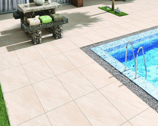 County Crema 60x90cm (2cm) Matt Outdoor Porcelain Tiles
