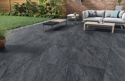 County Anthracite 60x90cm (2cm) Matt Outdoor Porcelain Tiles