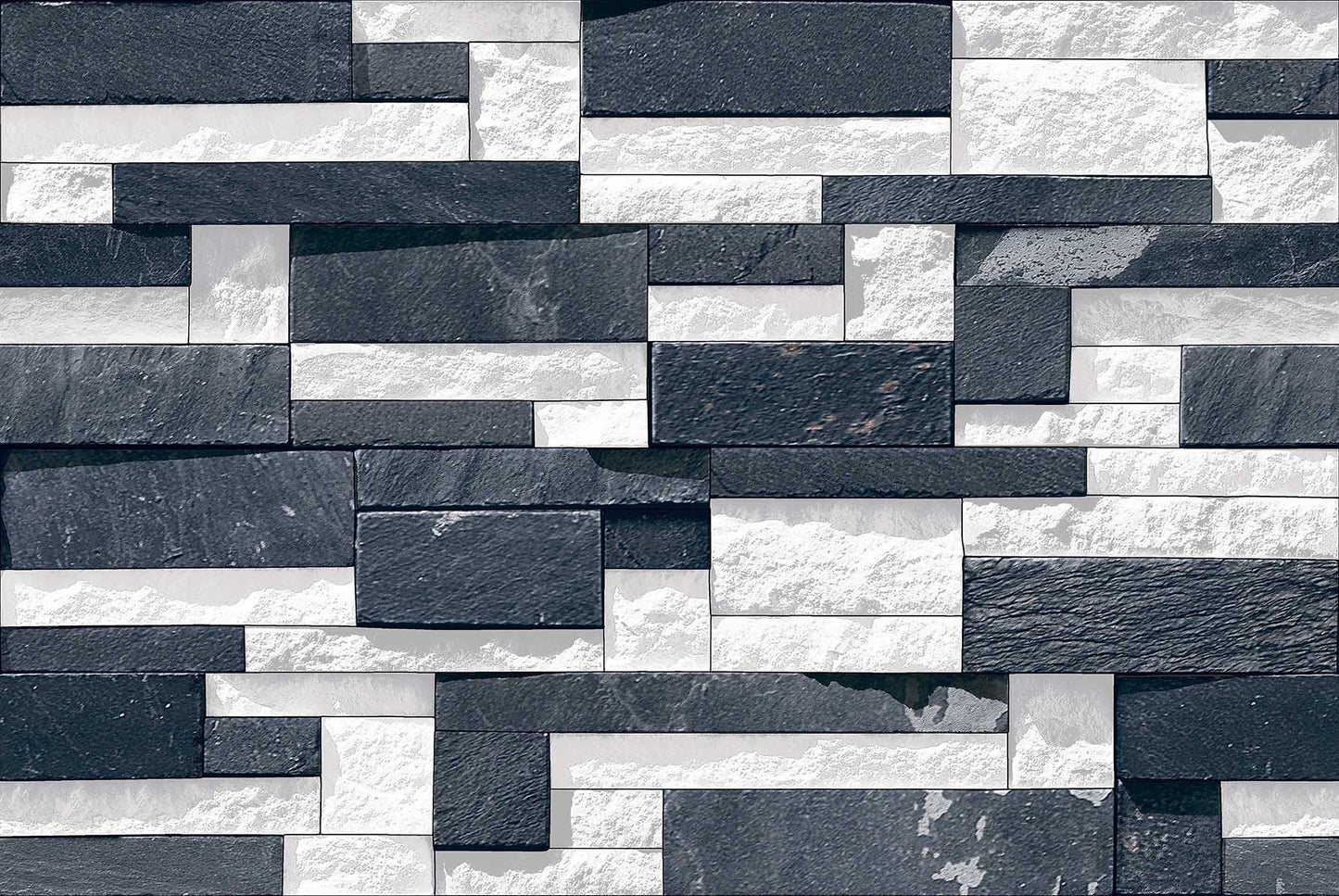 STONE EDGE BLACK & WHITE 30X45 CM MATT