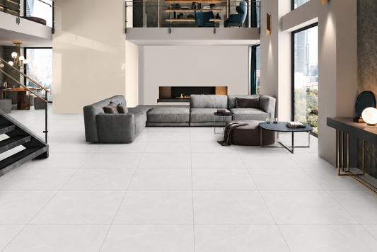 Meadow Ash 60x60 cm Carving Matt Porcelain Tiles