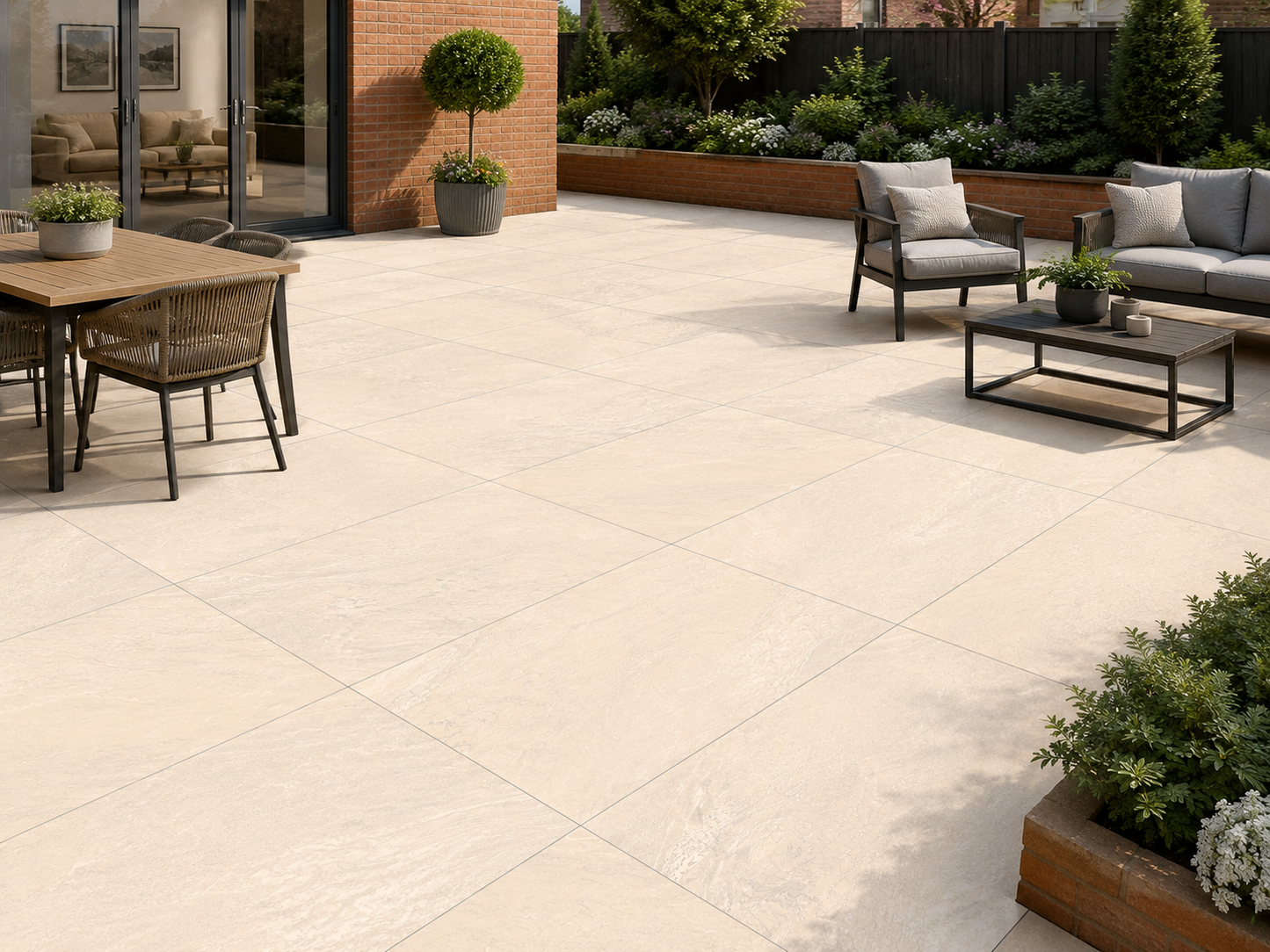 Sahara Beige 60x90cm (2cm) Outdoor Porcelain Tiles