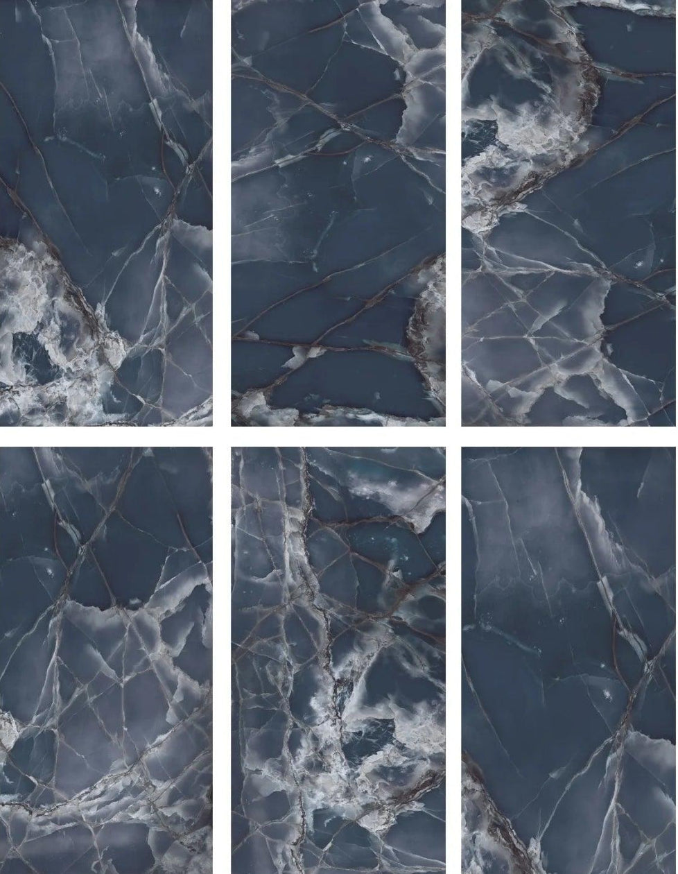 Ocean Blue 60x120 cm High Gloss Porcelain Tiles