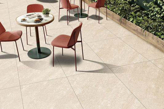 Quartz White 60x90cm (2cm) Matt Outdoor Porcelain Floor Tiles