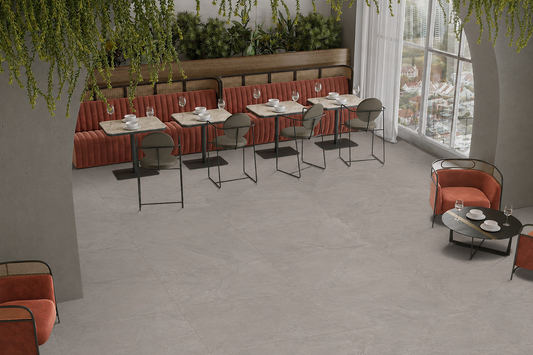Render Grey 60x120 cm Matt Porcelain Tiles