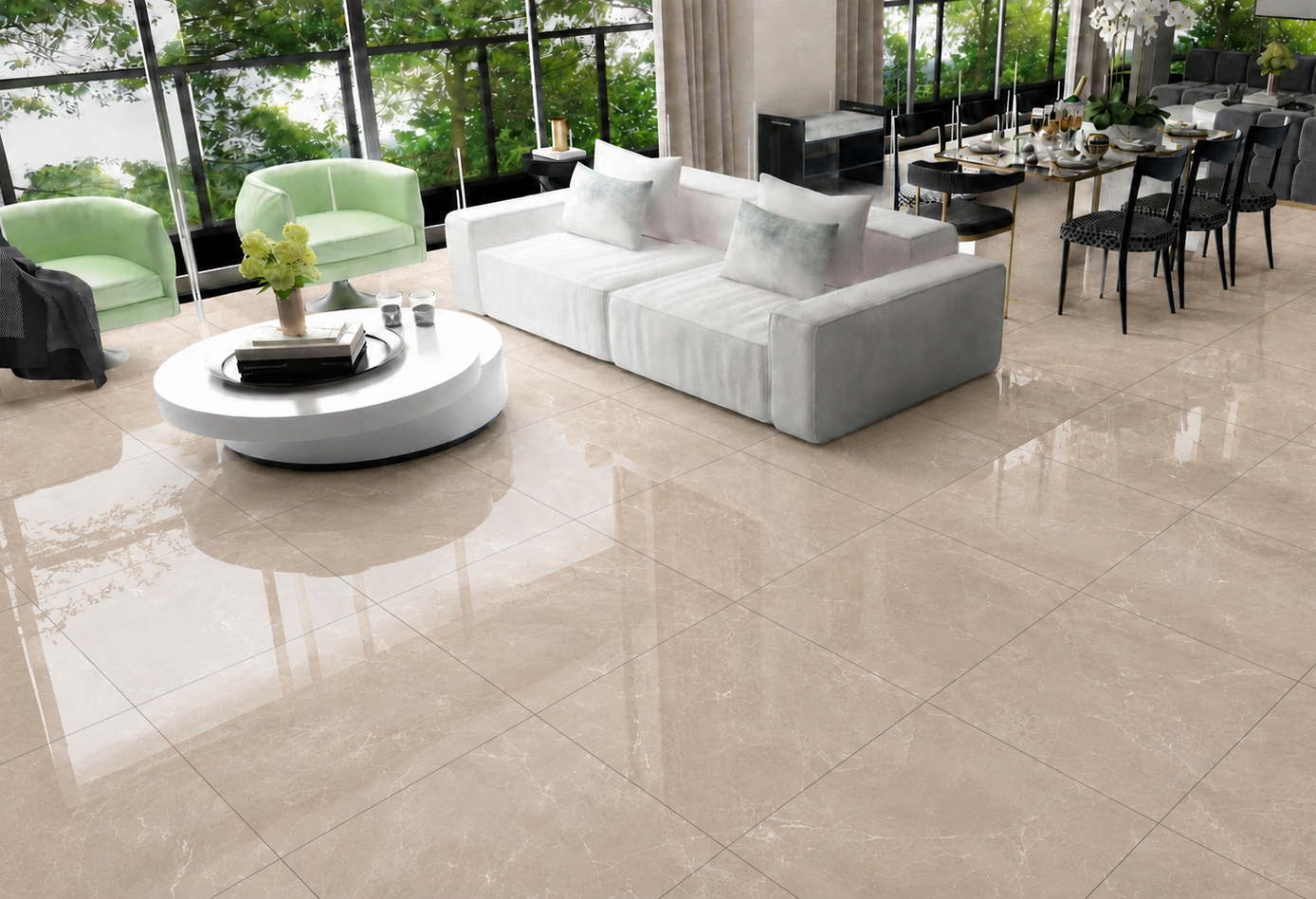 Mystic Brown Endless 60X60 cm Polished Porcelain Tiles