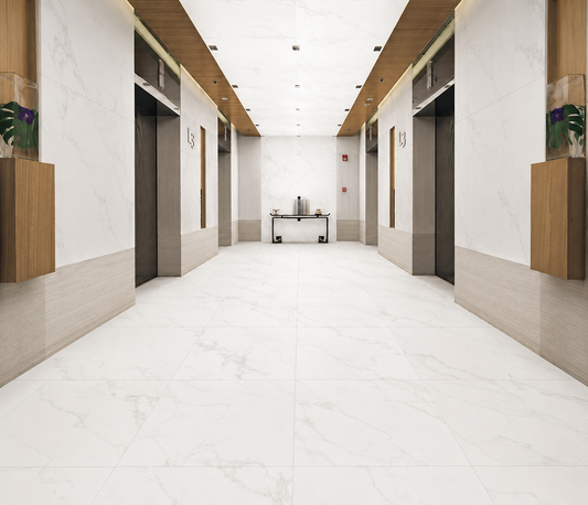 Mercure Marble White 60x60 cm Matt Porcelain Tile